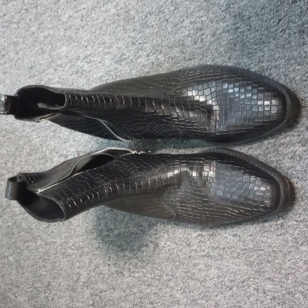 Straight to Hell Richard snake skin ankle boots Mens size 8